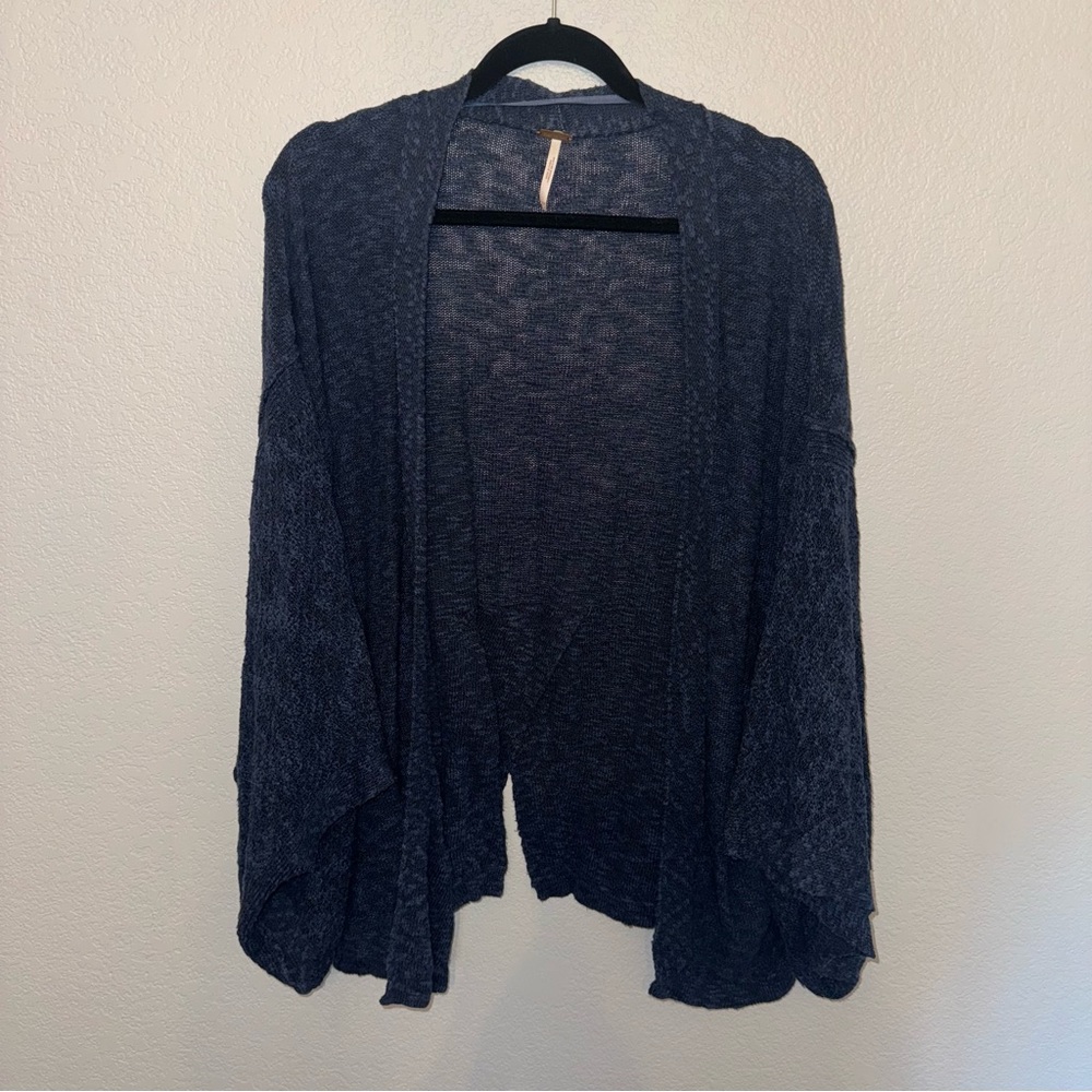 Free People Blue Knit Sweater Cardigan Size XS/S